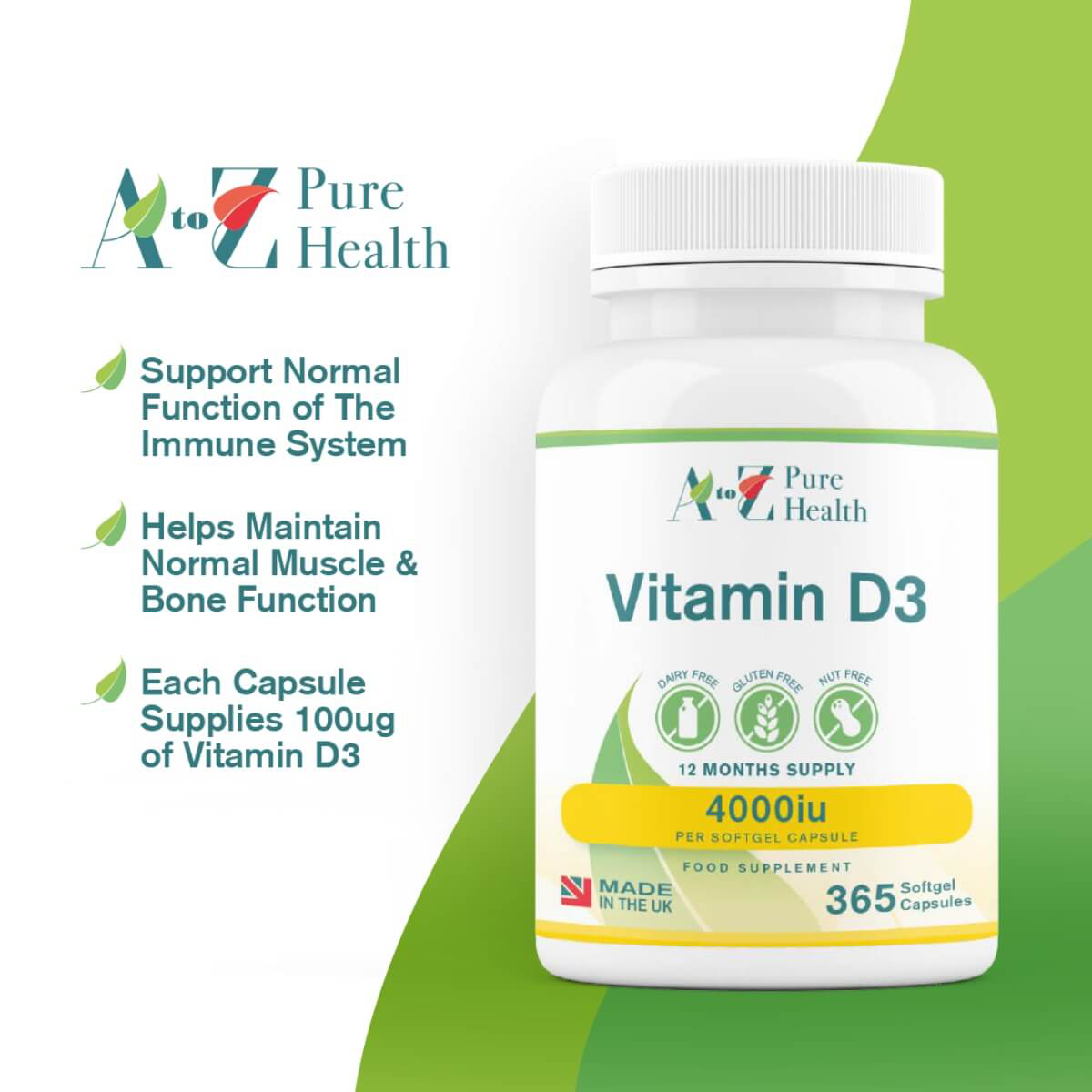 Vitamin D3, 4000IU