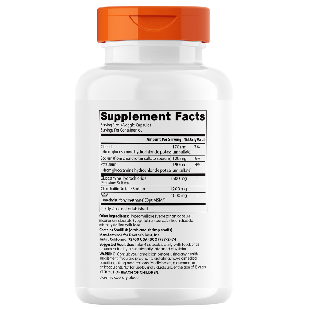 Glucosamine Chondroitin MSM with OptiMSM