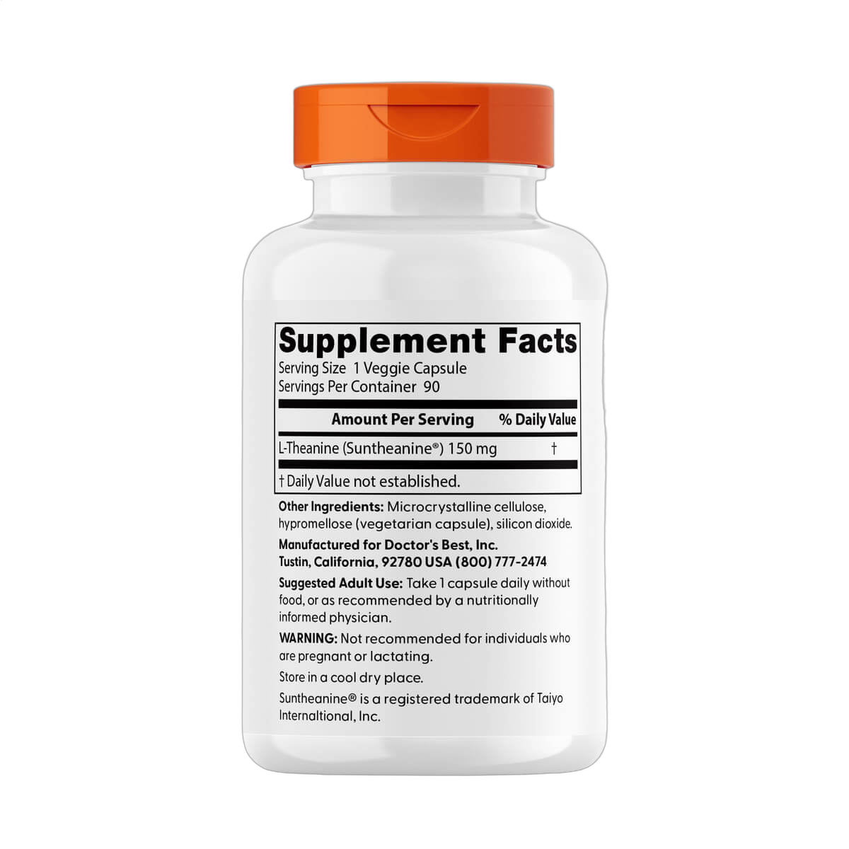 L-Theanine with Suntheanine, 150mg