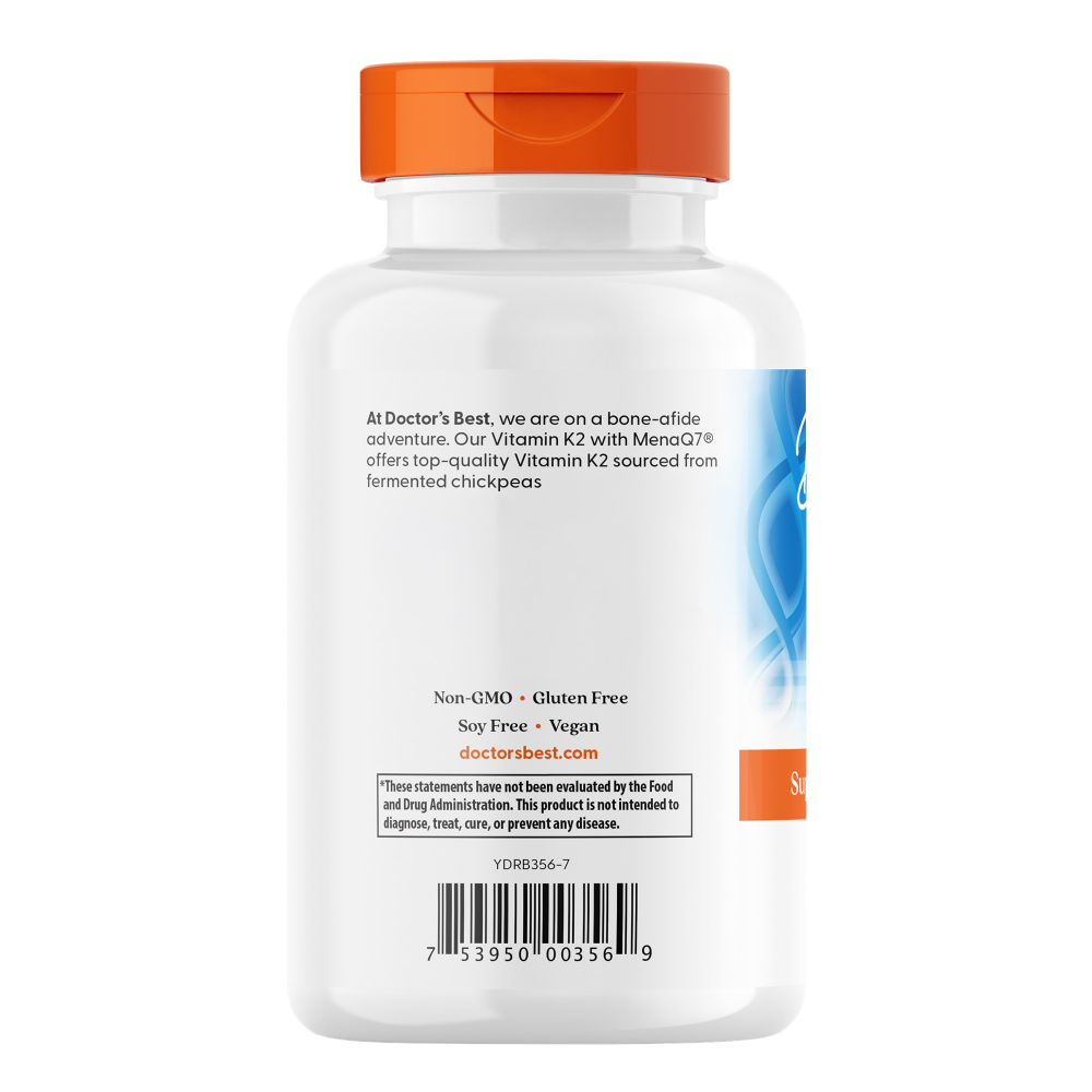 Natural Vitamin K2 MK-7 with MenaQ7, 45mg