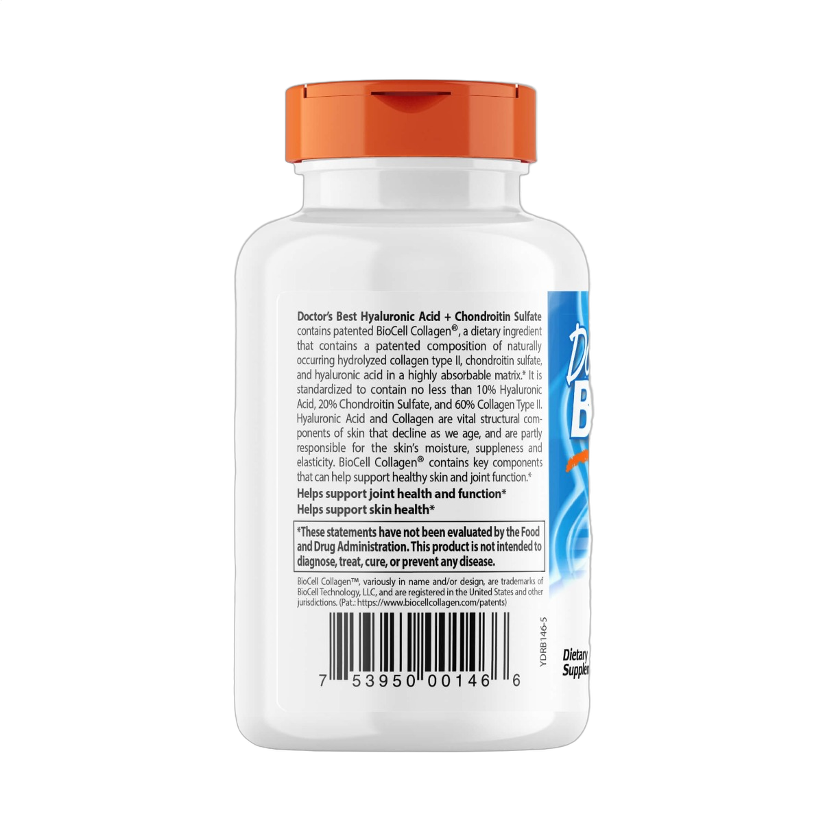 Hyaluronic Acid + Chondroitin Sulfate with BioCell Collagen