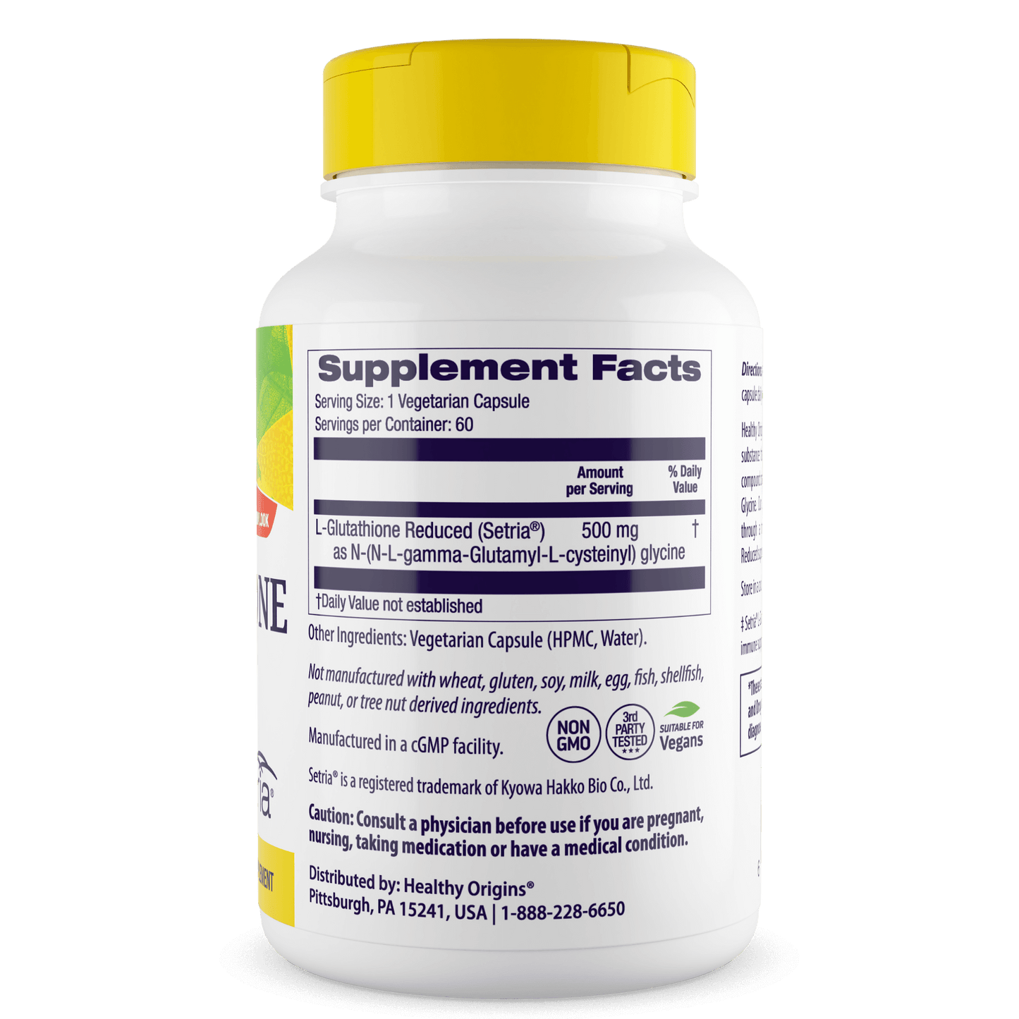 L-Glutathione Reduced, 500mg