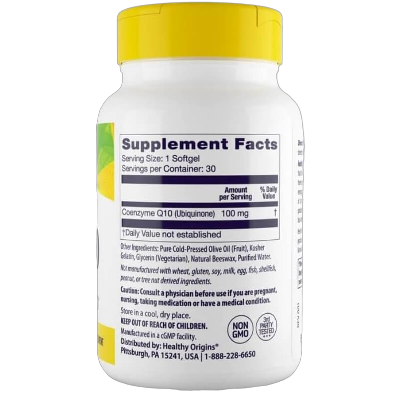 Natural Co enzyme Q10, 100mg