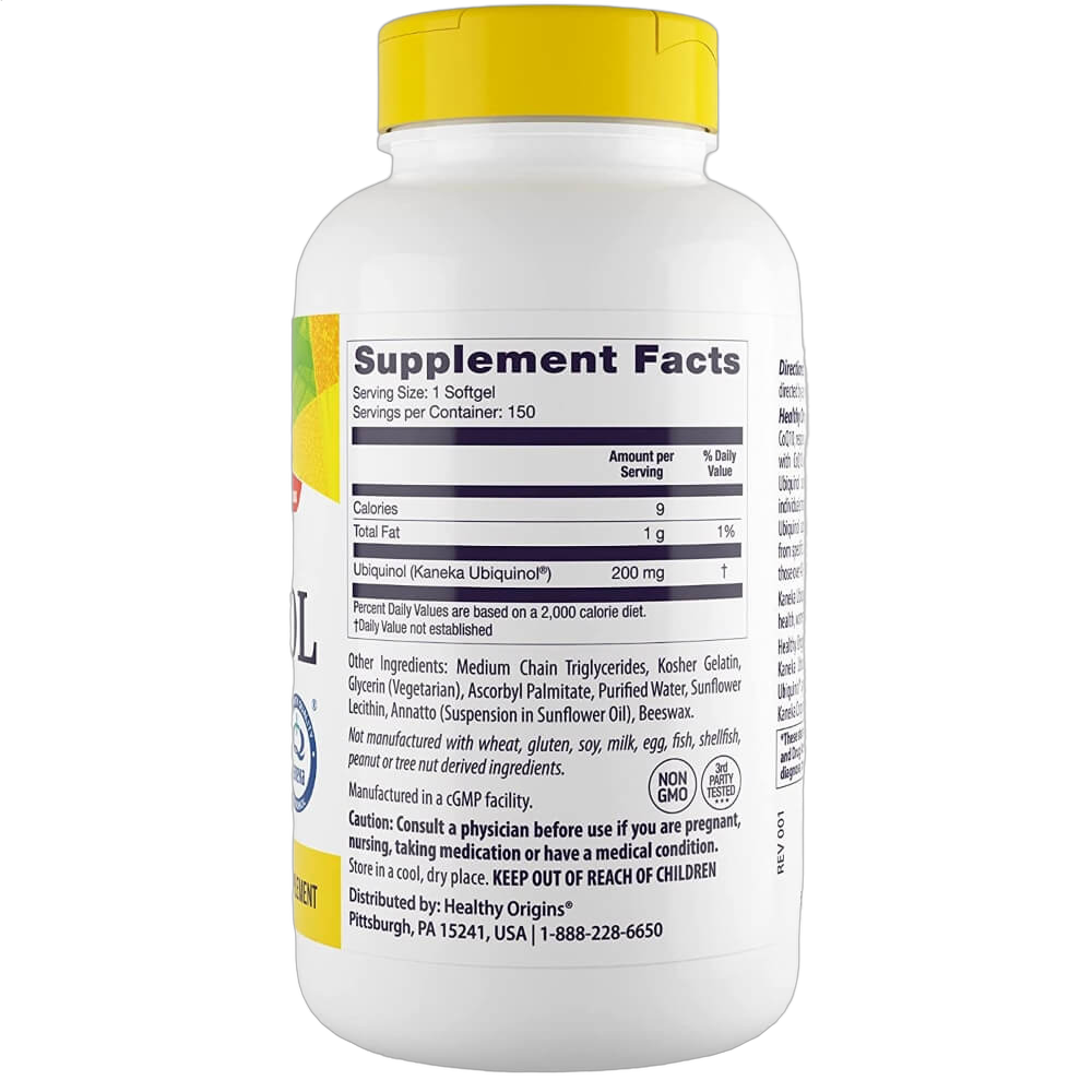 Ubiquinol, 200mg