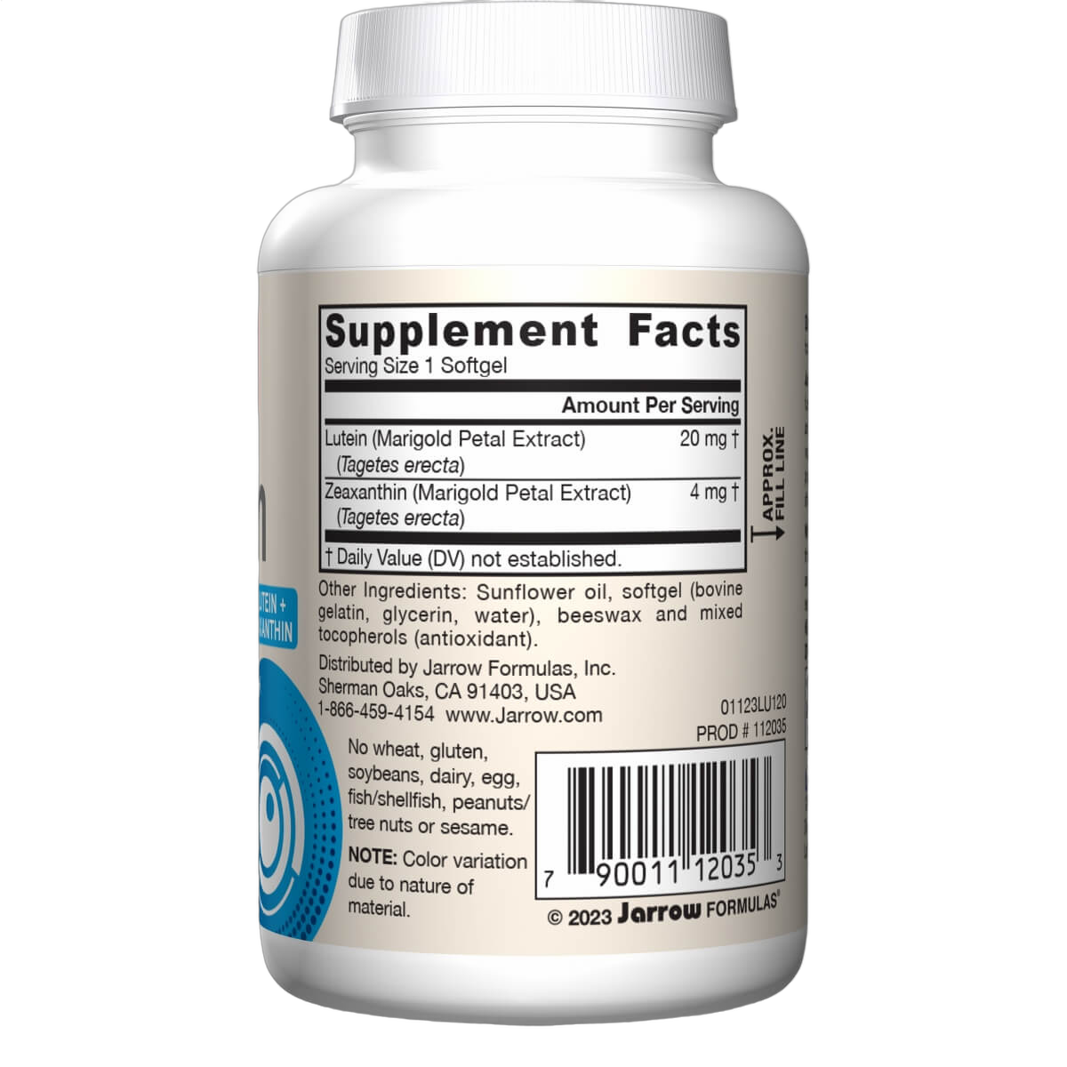 Lutein 20mg & Zeaxanthin 4mg