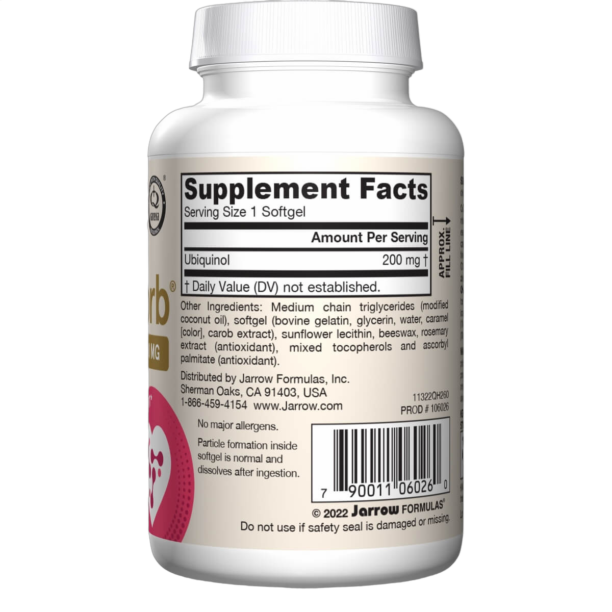 Ubiquinol QH-Absorb, 200mg