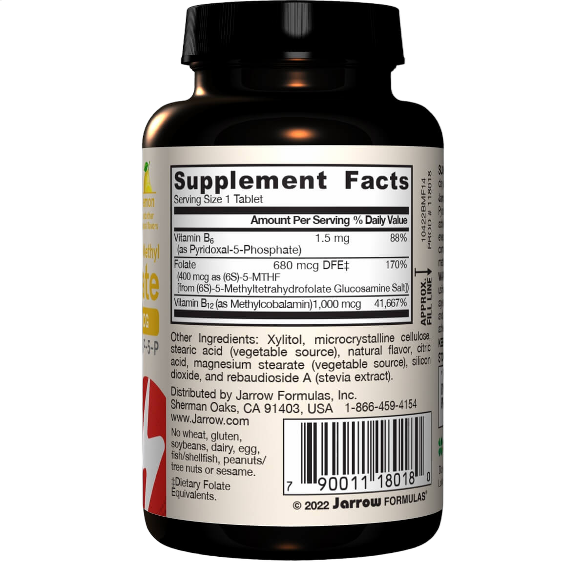 Vitamin Methyl B-12 & Methyl Folate, Lemon Flavour
