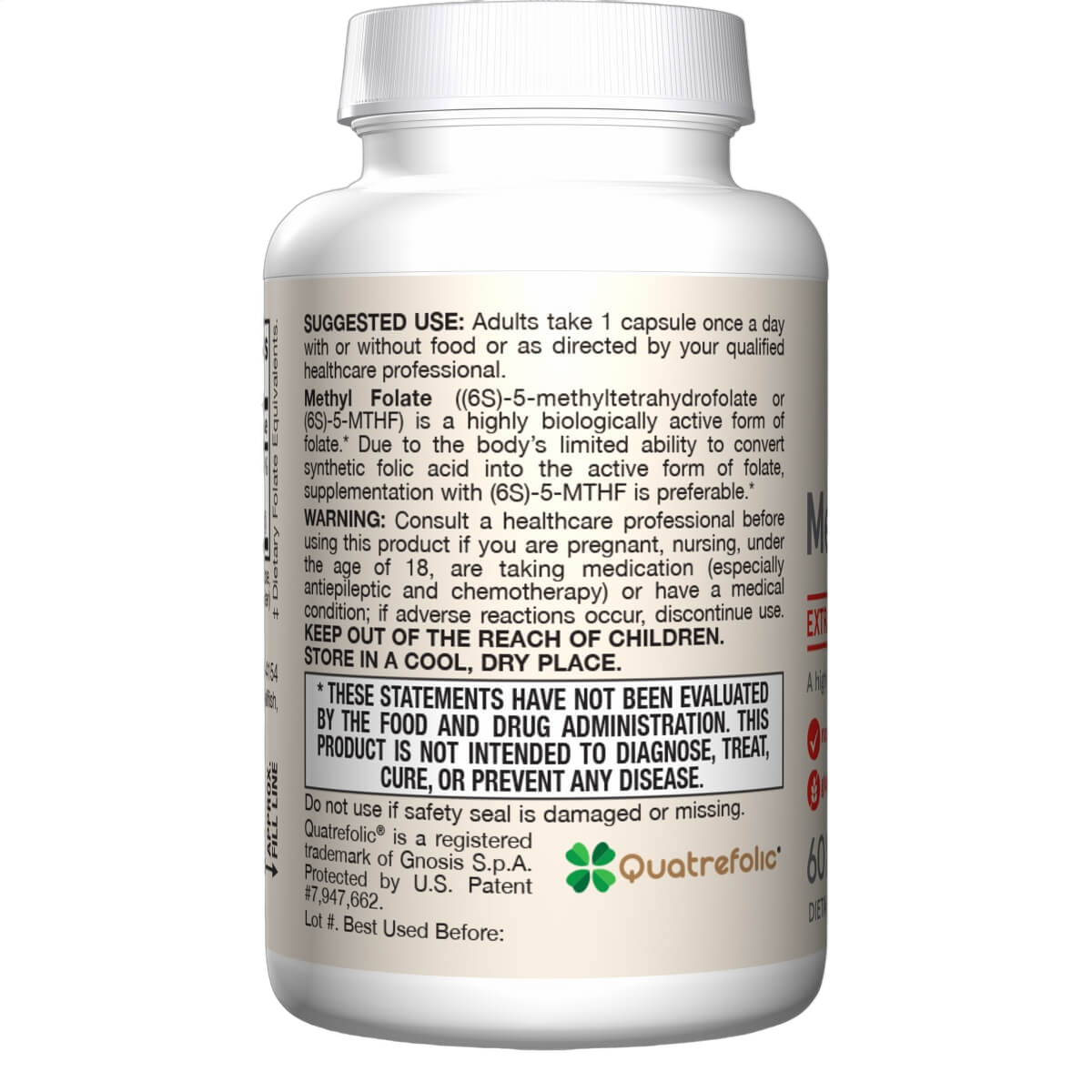 Methyl Folate, 400mcg