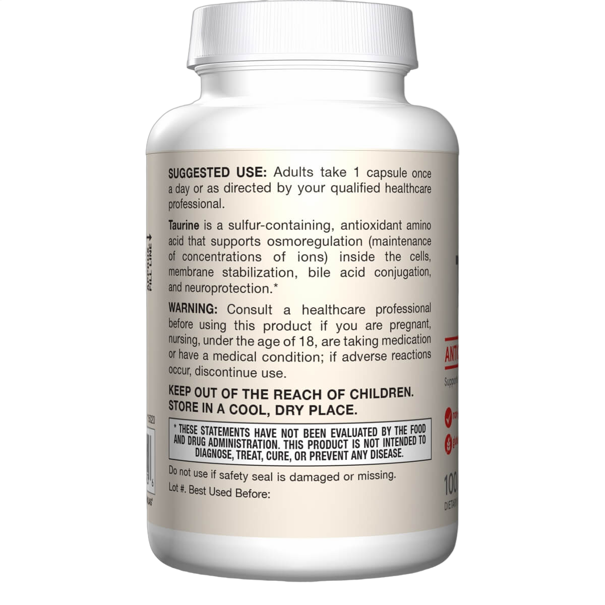 Taurine, 1000mg