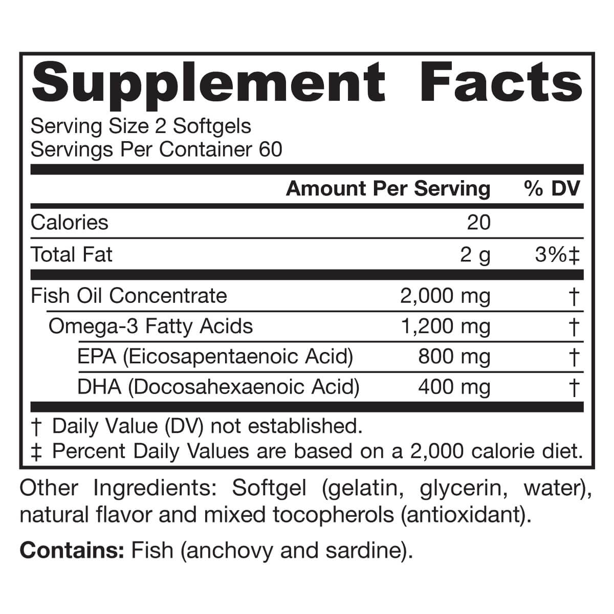 Omega-3 EPA-DHA Balance, 600mg