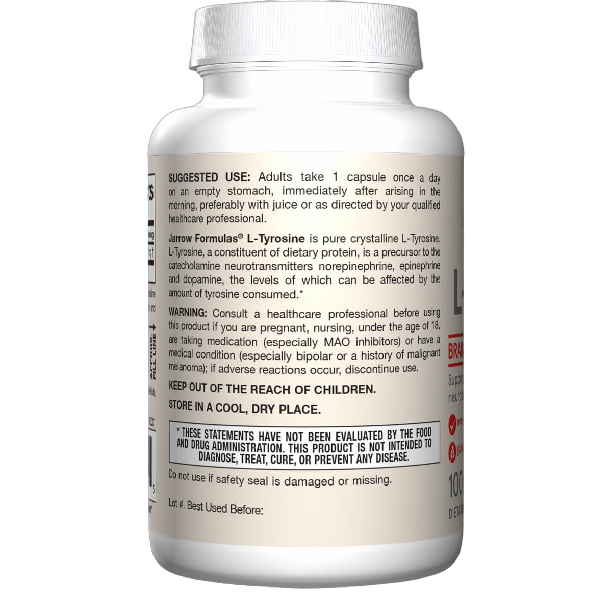 L-Tyrosine, 500mg