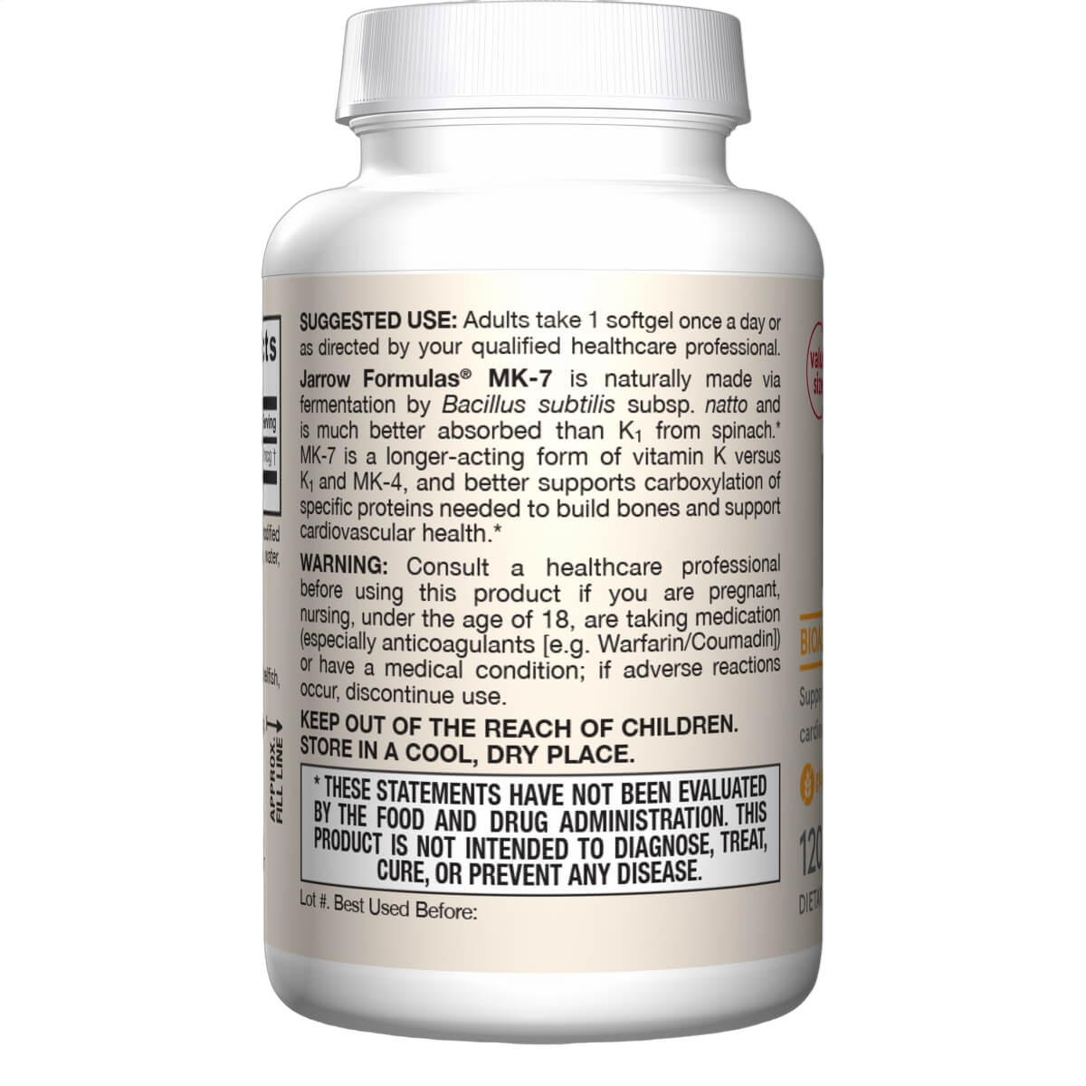 Vitamin K2 as MK-7, 90mcg