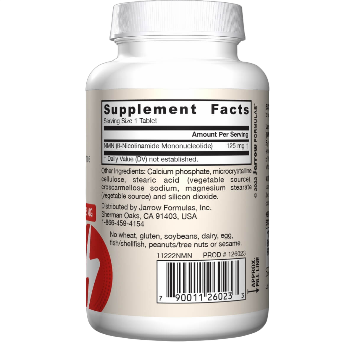 Nicotinamide Mononucleotide (NMN), 125mg