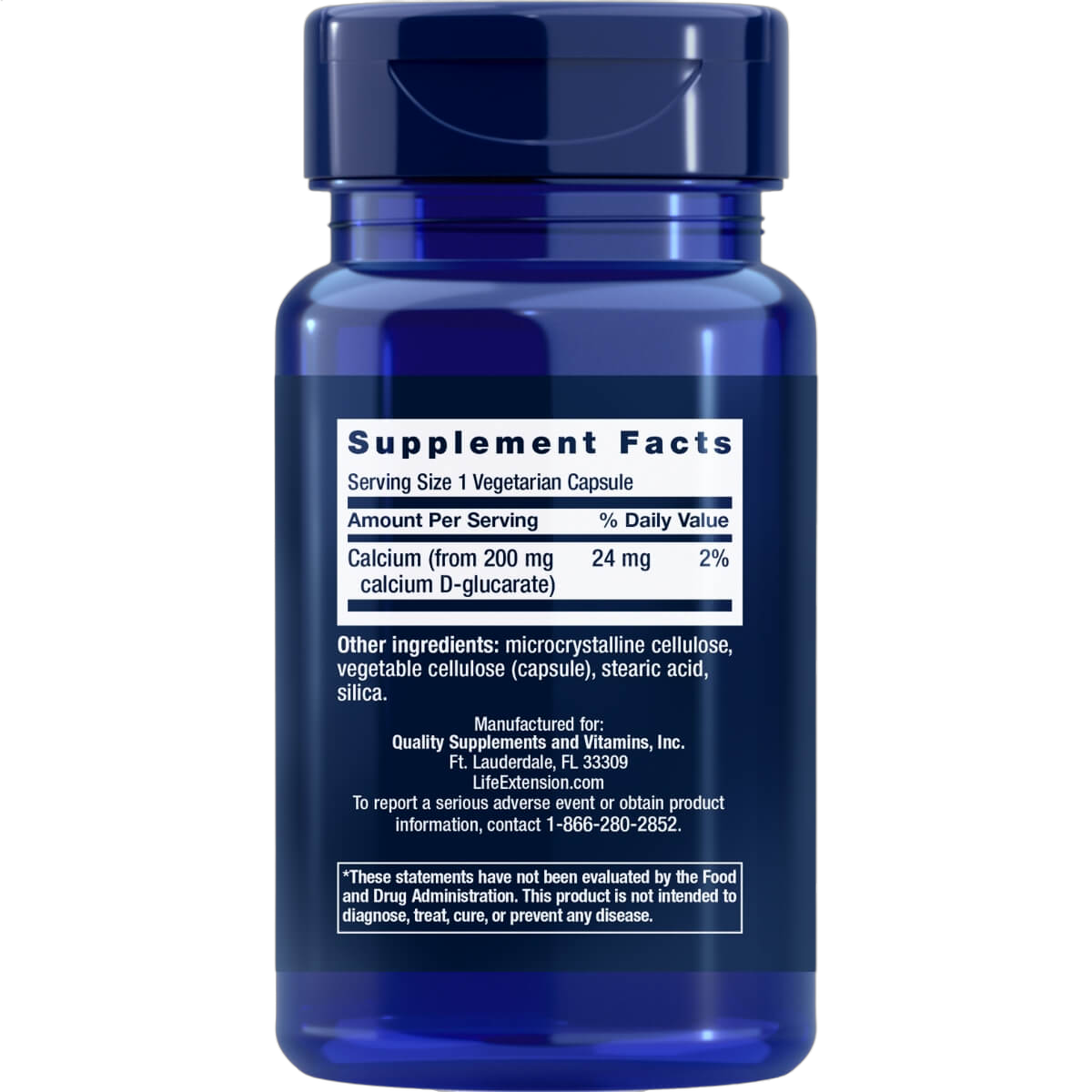 Calcium D-Glucarate, 200mg