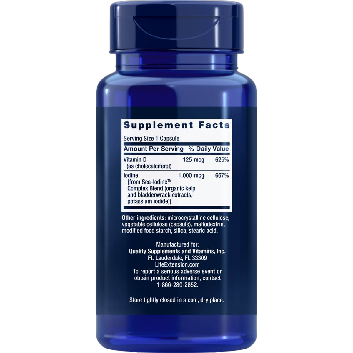 Vitamin D3 with Sea-Iodine, 125mcg (5000IU)