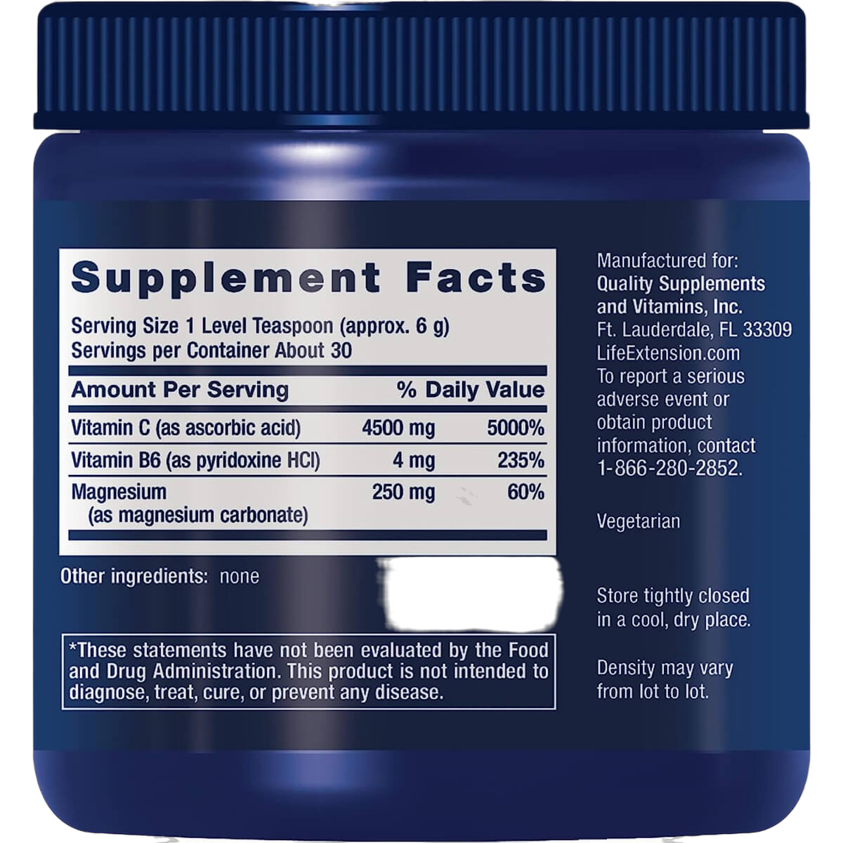 Effervescent Vitamin C Magnesium Crystals