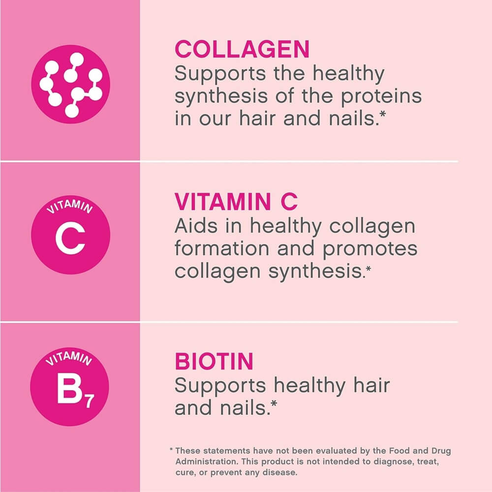 Grassfed Collagen Peptides + Vitamin C & Biotin, 6000mcg