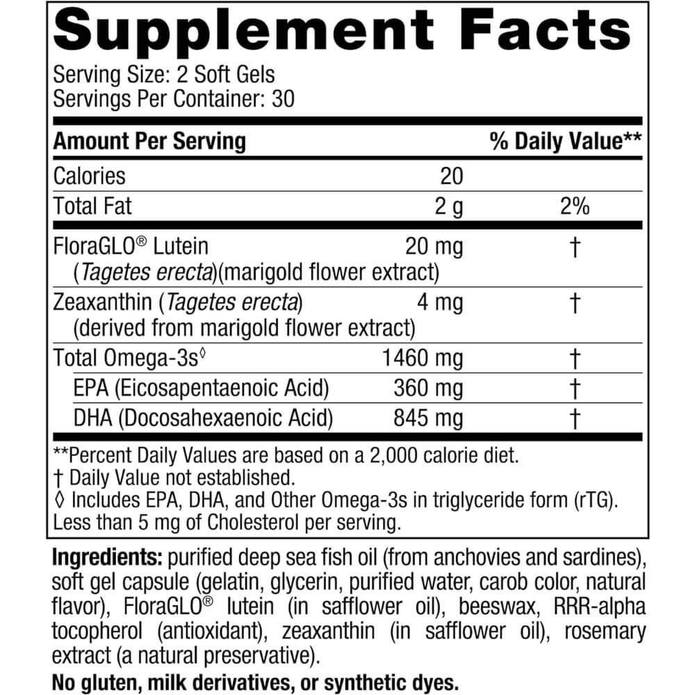 Omega Vision, 1460mg, Lemon Flavour