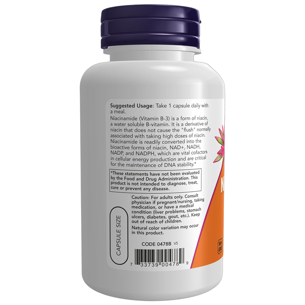 Niacinamide (Vitamin B3) No Flush, 500mg