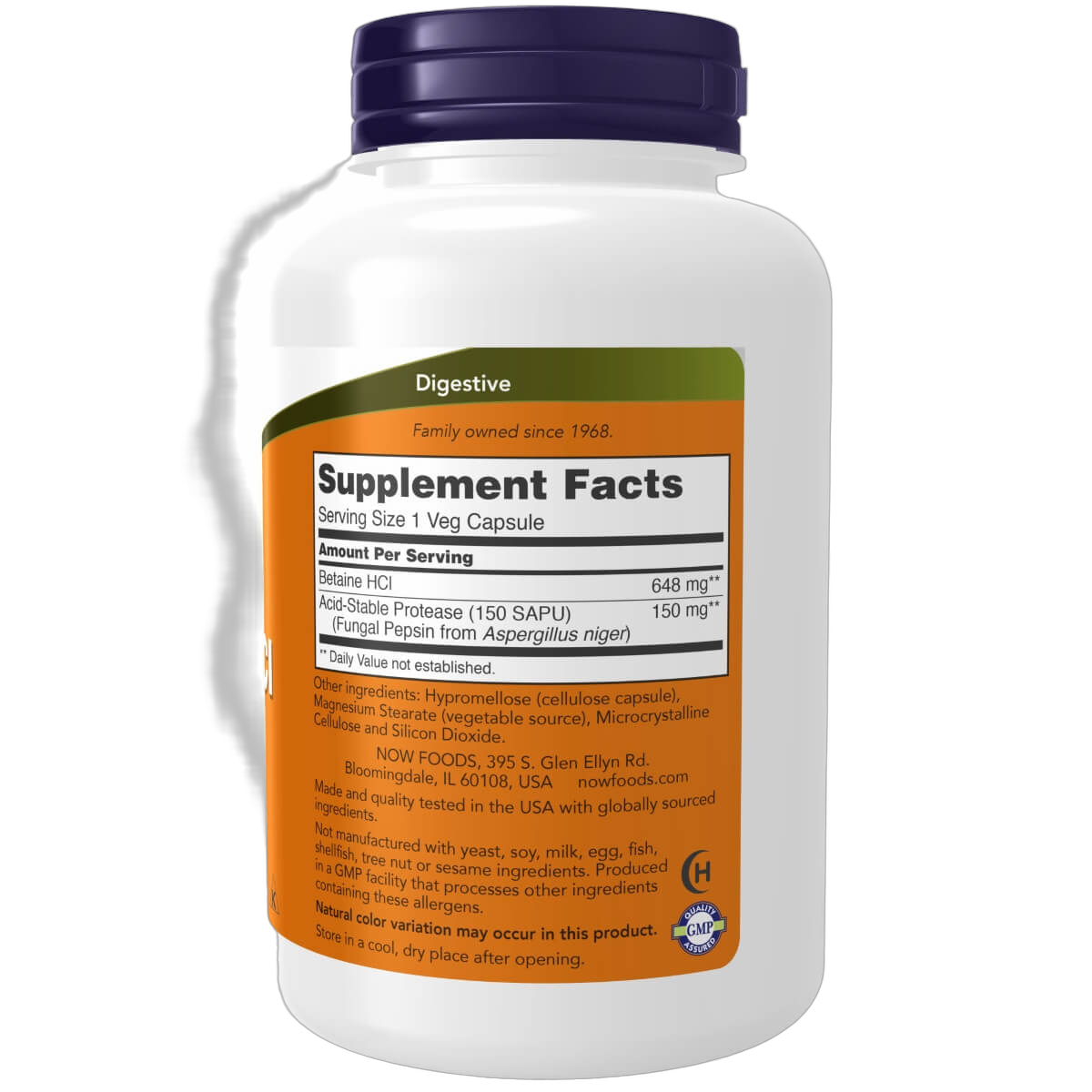 Betaine HCl, 648mg