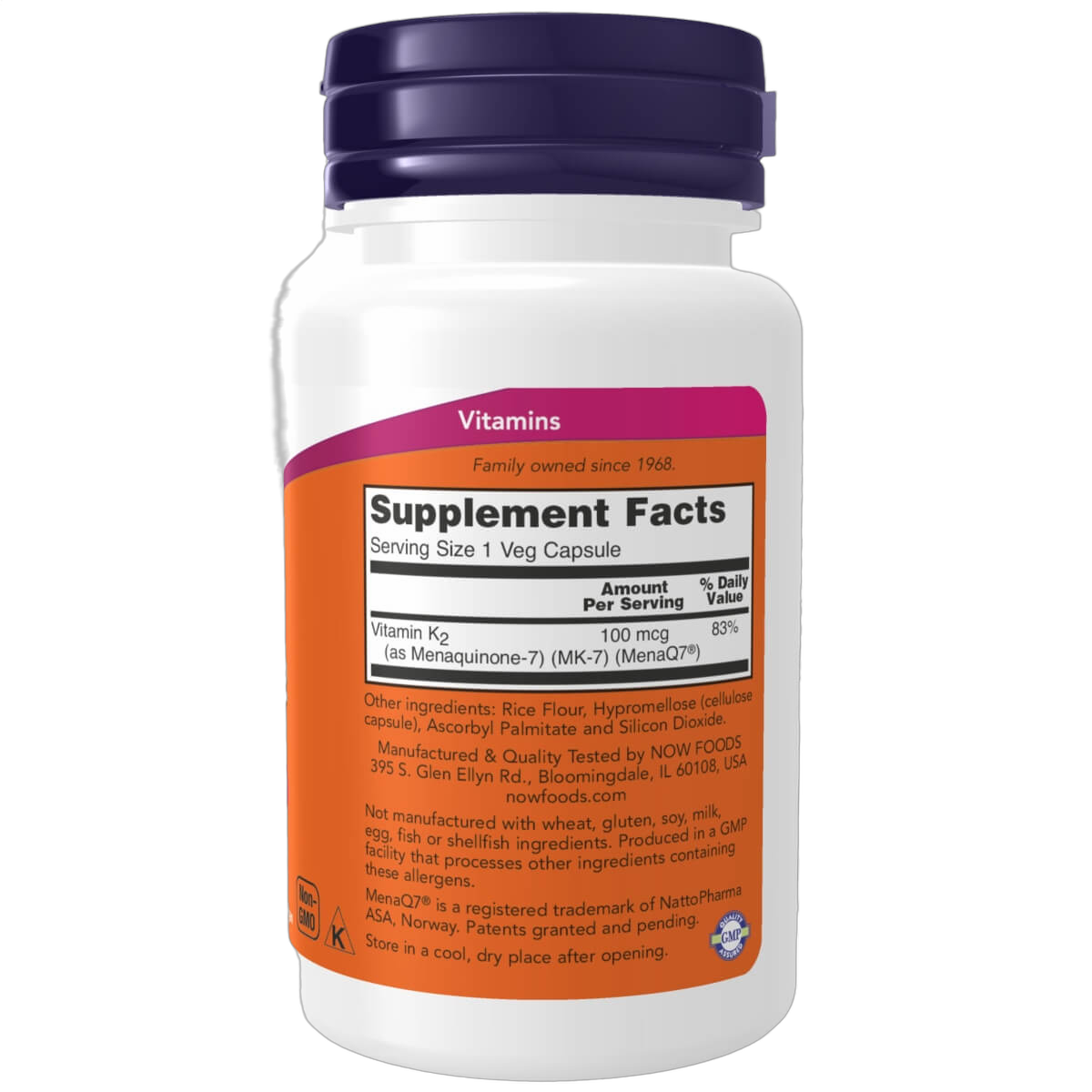 MK-7 Vitamin K-2, 100mcg