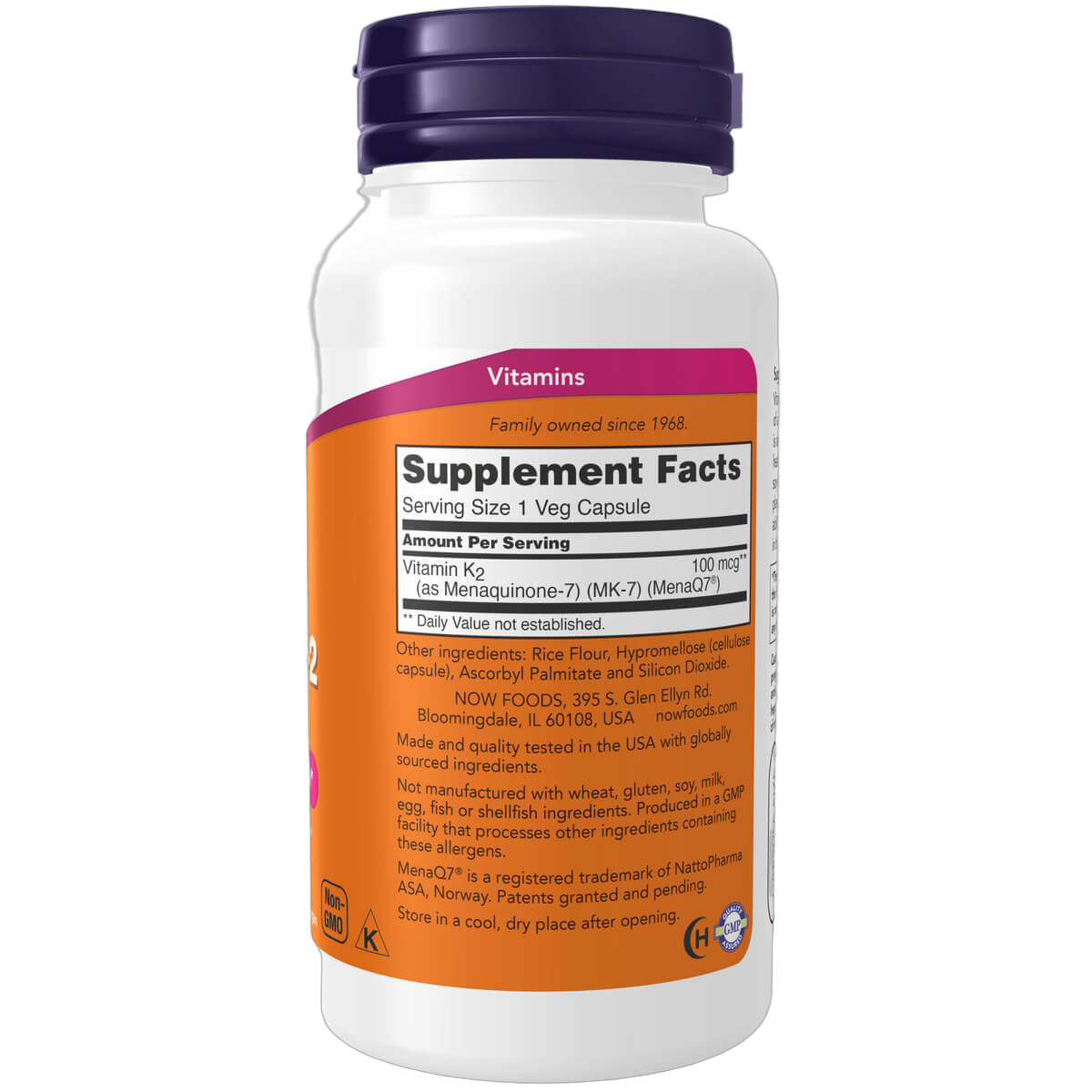 MK-7 Vitamin K-2, 100mcg