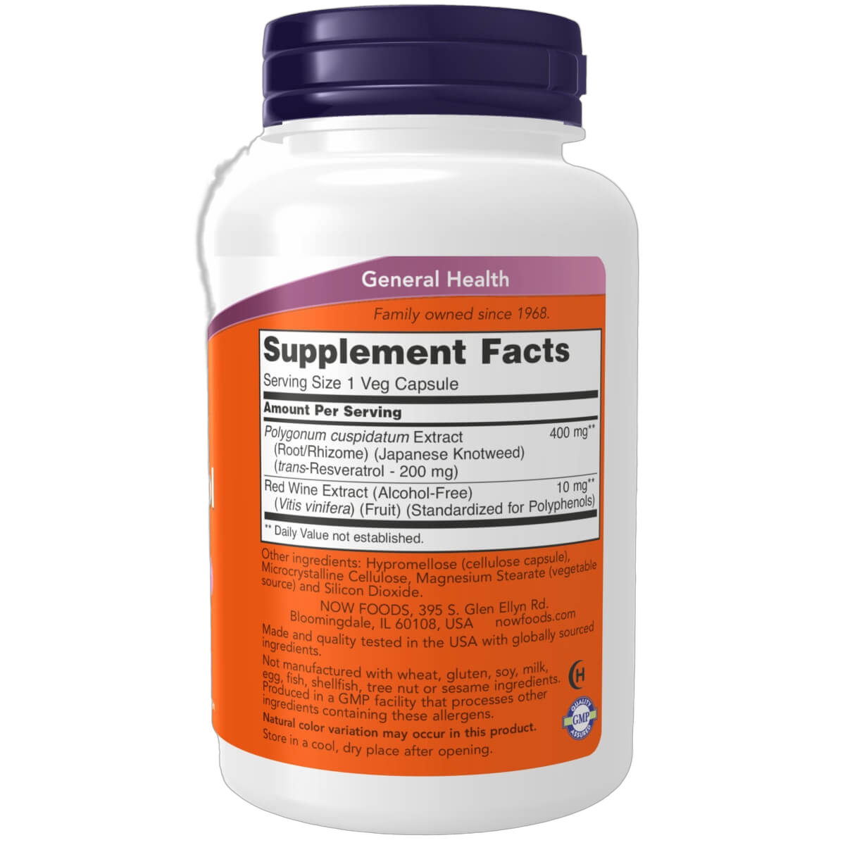 Natural Resveratrol, 200mg