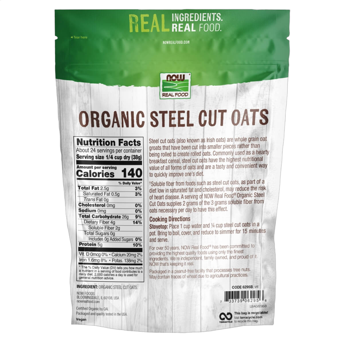Organic Steel Cut Oats