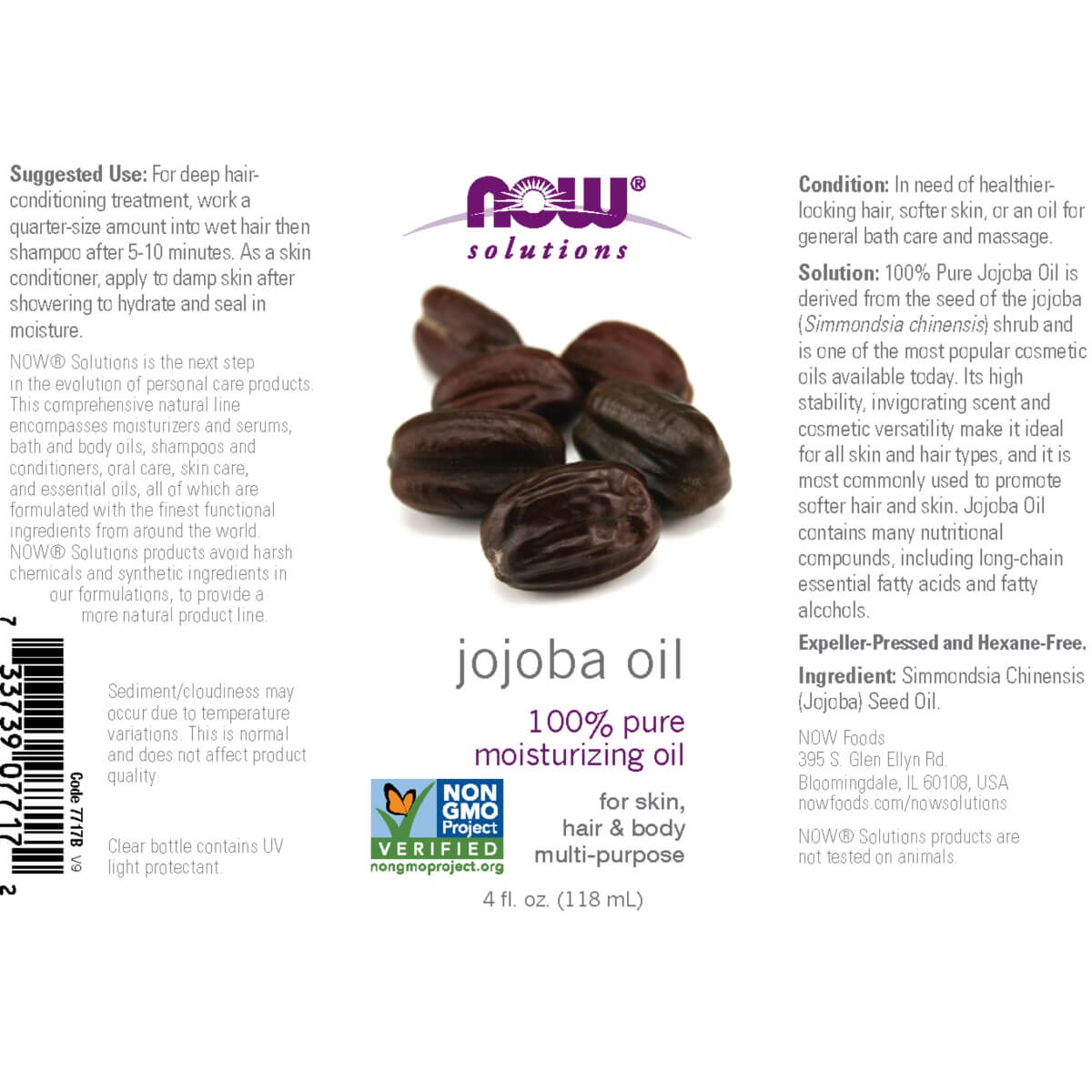 Jojoba Oil 100% Pure Moisturizing