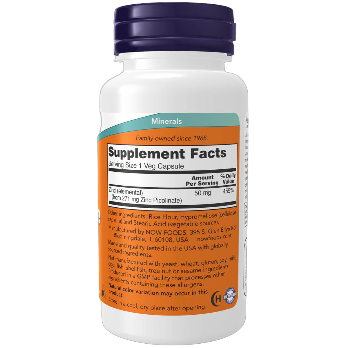 Zinc Picolinate, 50mg