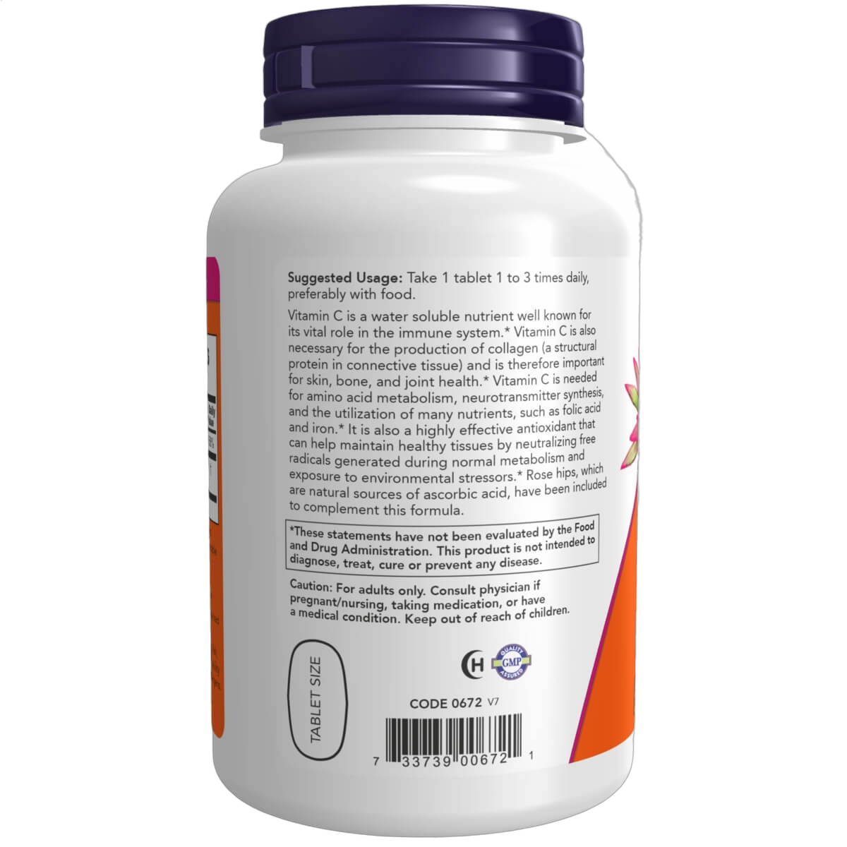 Vitamin C with Rose Hips, 500mg