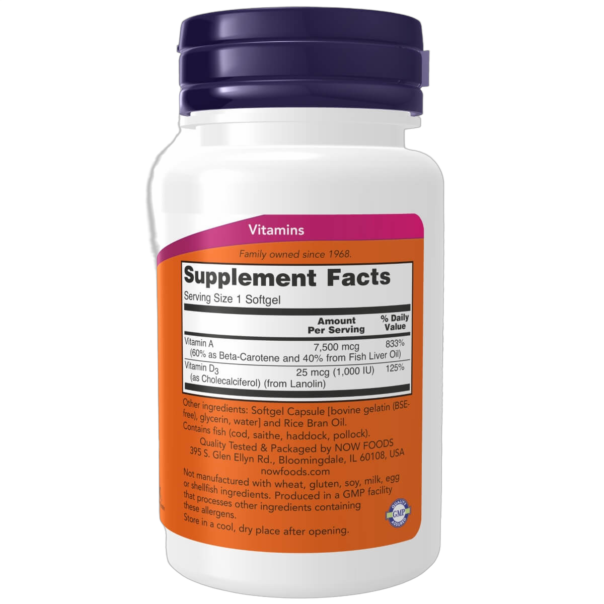 Vitamin A & D3, 25000/1000IU