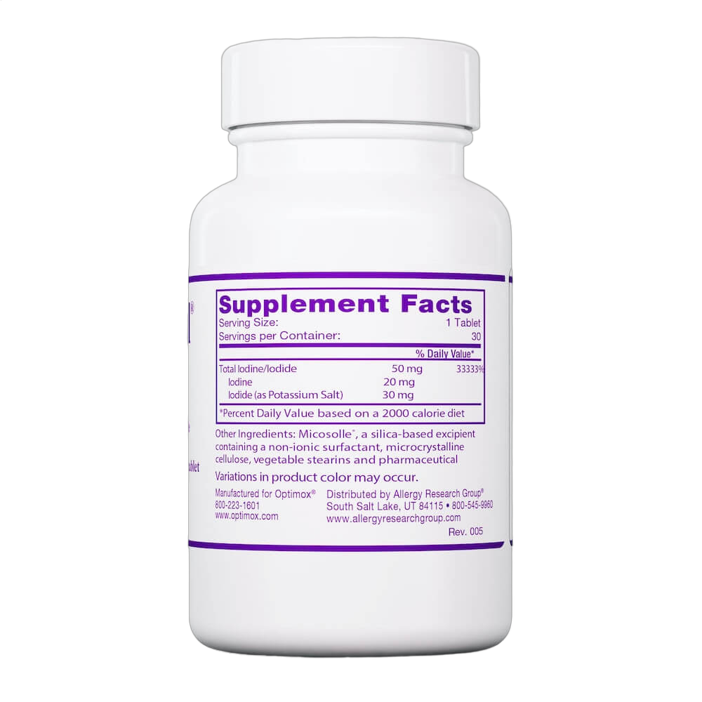 Iodoral, IOD-50 High Potency Iodine/Potassium Iodide, 50mg
