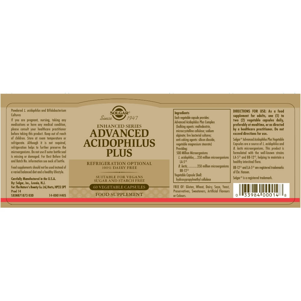 Advanced Acidophilus Plus
