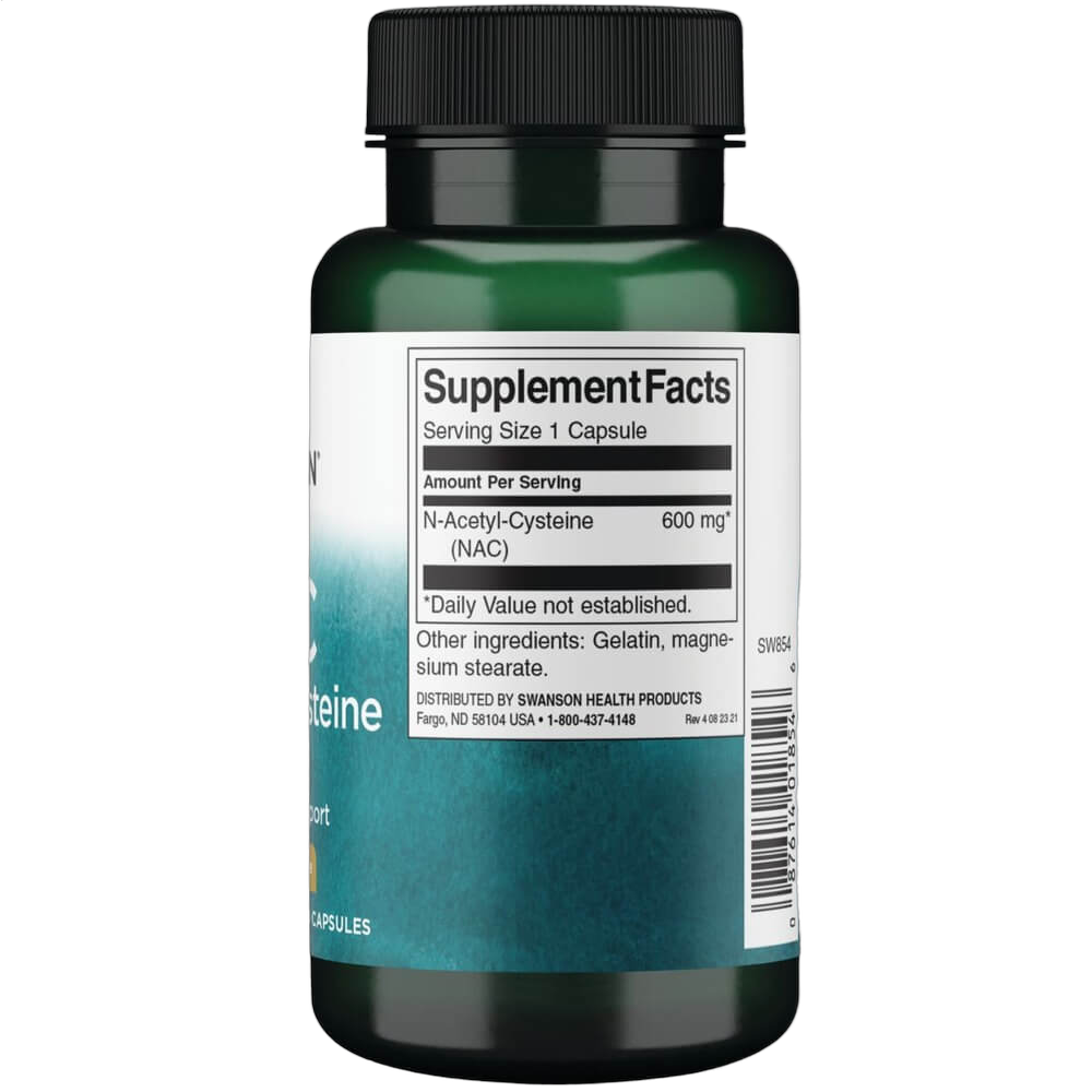 N-Acetyl Cysteine, 600mg