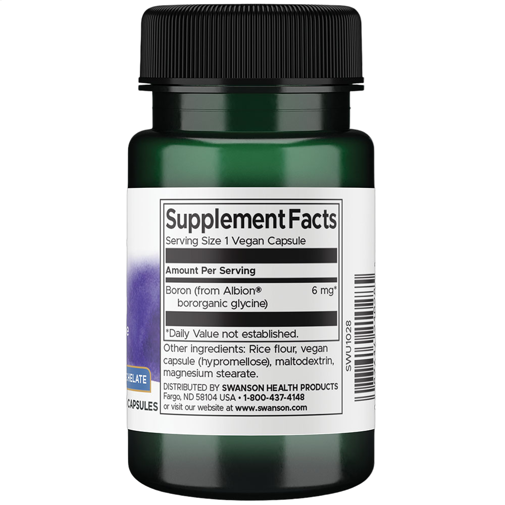 Albion Boron Bororganic Glycine, 6mg