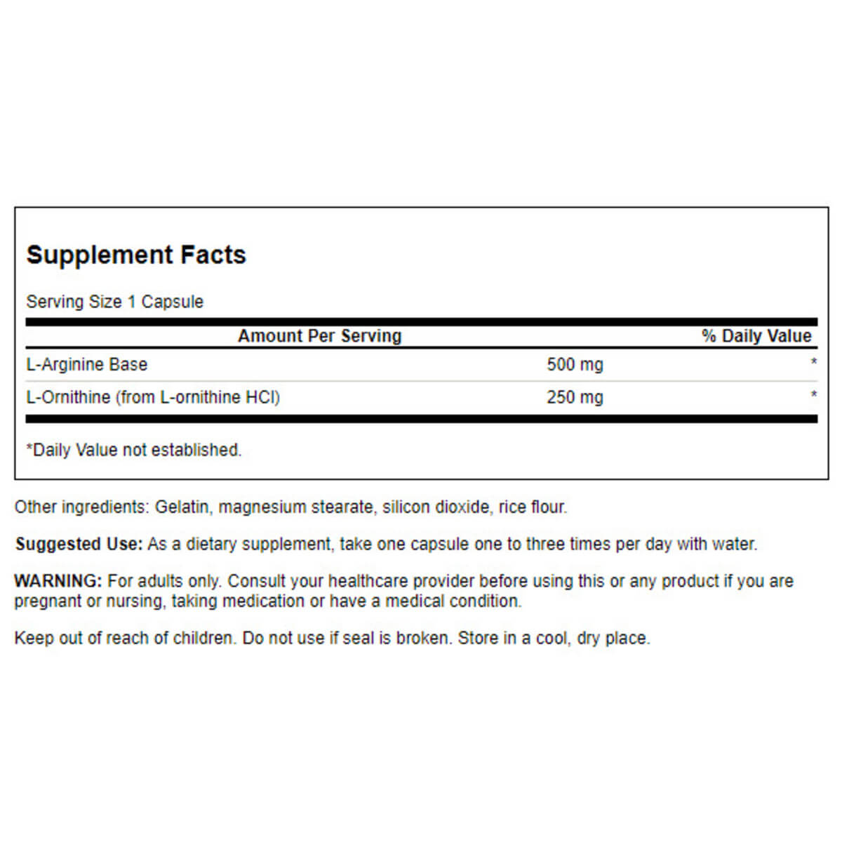 L-Arginine & L-Ornithine