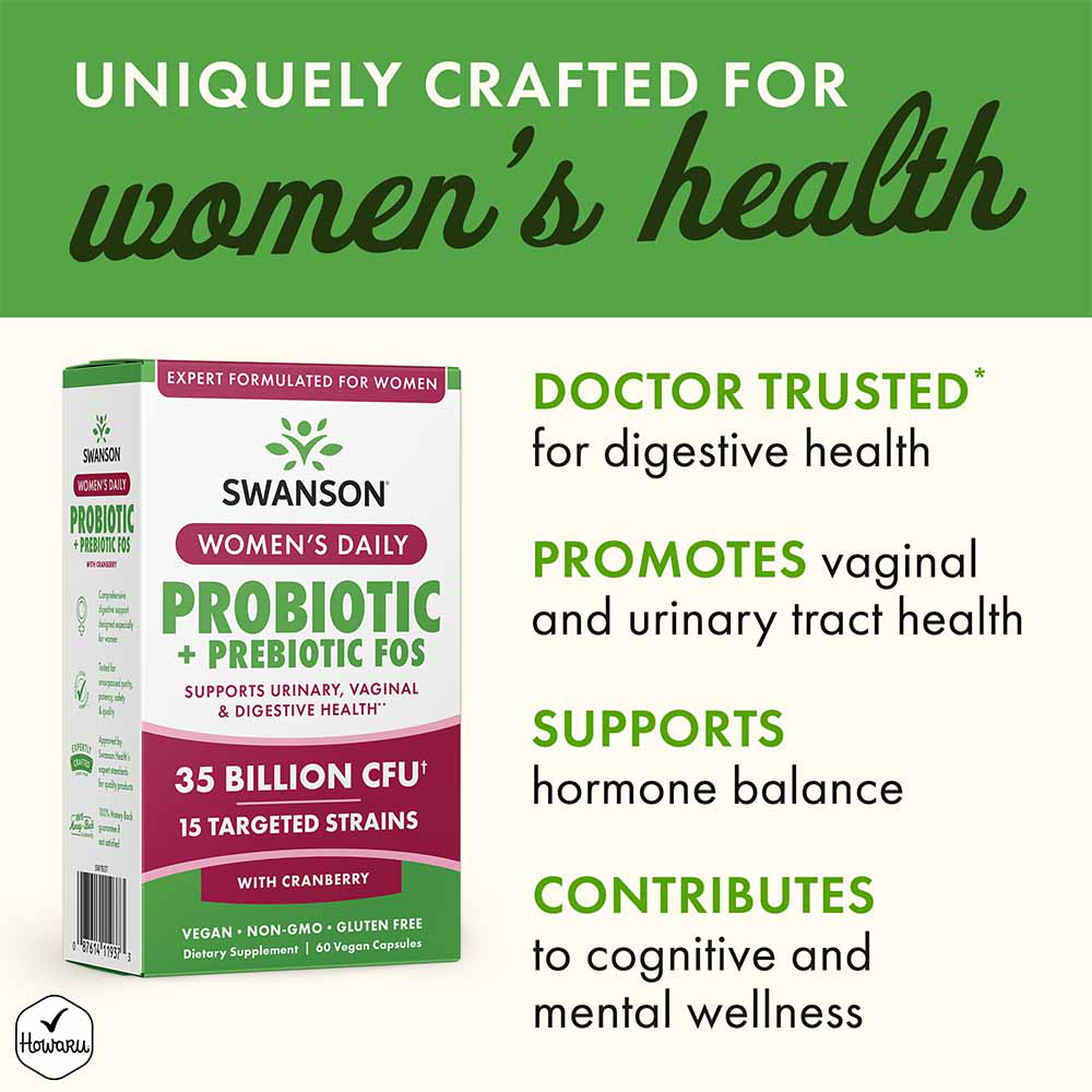 Women's Daily Probiotic + Prebiotic FOS, 35 Billion CFU