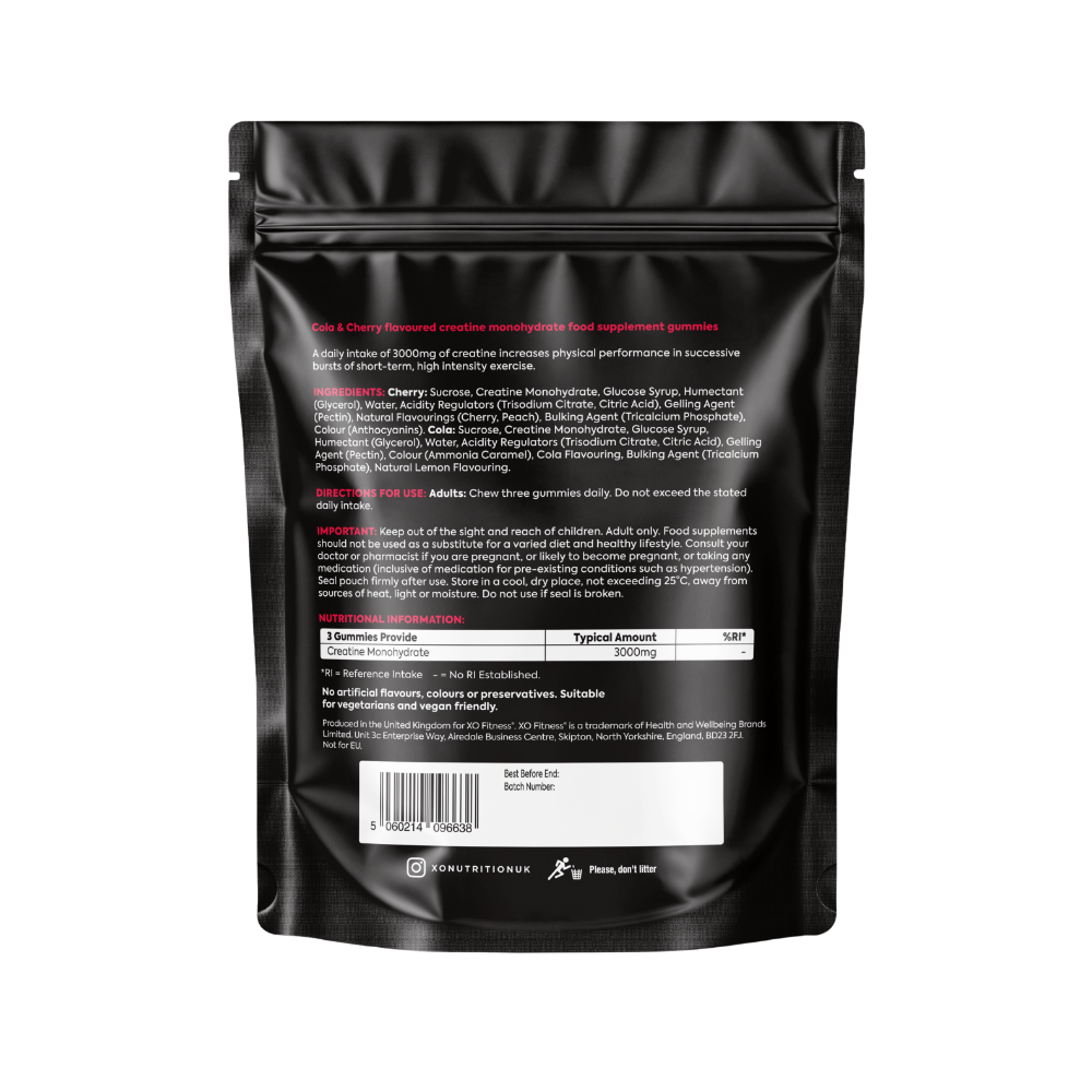 Creatine Gummies, Cherry Cola Flavour, 3000mg