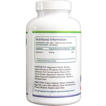 Magnesium Citrate, 200mg