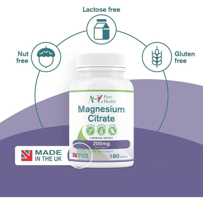 Magnesium Citrate, 200mg
