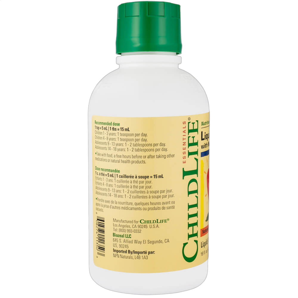 Liquid Calcium with Magnesium, Orange Flavour