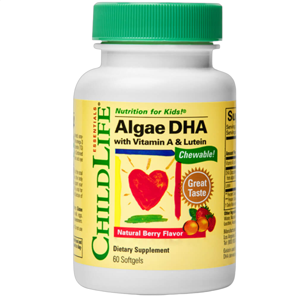 Algae DHA with Vitamin A & Lutein, Berry Flavour