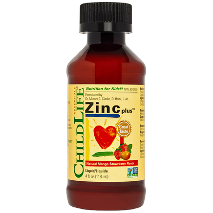 Zinc Plus Liquid, Mango/Strawberry Flavour