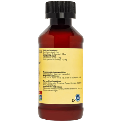 Zinc Plus Liquid, Mango/Strawberry Flavour