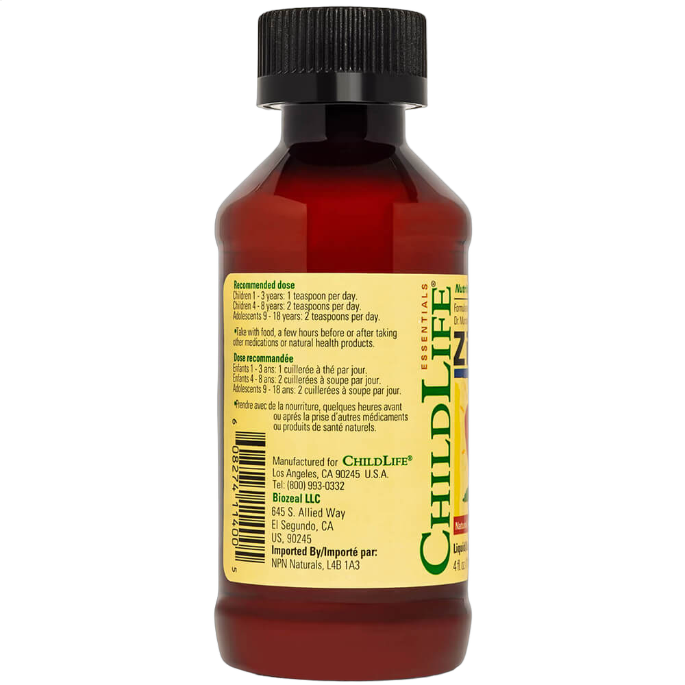 Zinc Plus Liquid, Mango/Strawberry Flavour