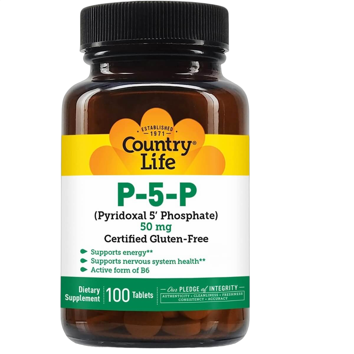 P-5-P (Pyridoxal-5-Phosphate) Vitamin B6, 50mg