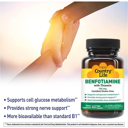 Benfotiamine with Thiamin, 150mg