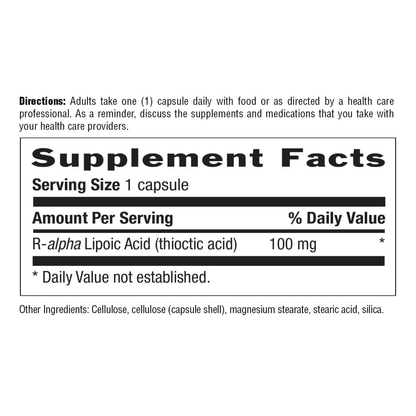 R-Lipoic Acid, 100mg