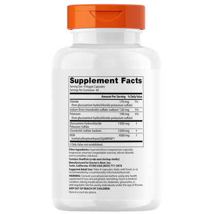 Glucosamine Chondroitin MSM with OptiMSM